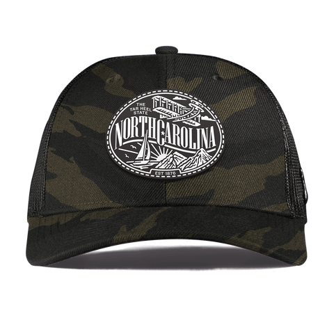 North Carolina Traveler Curved Trucker Midnight Camo