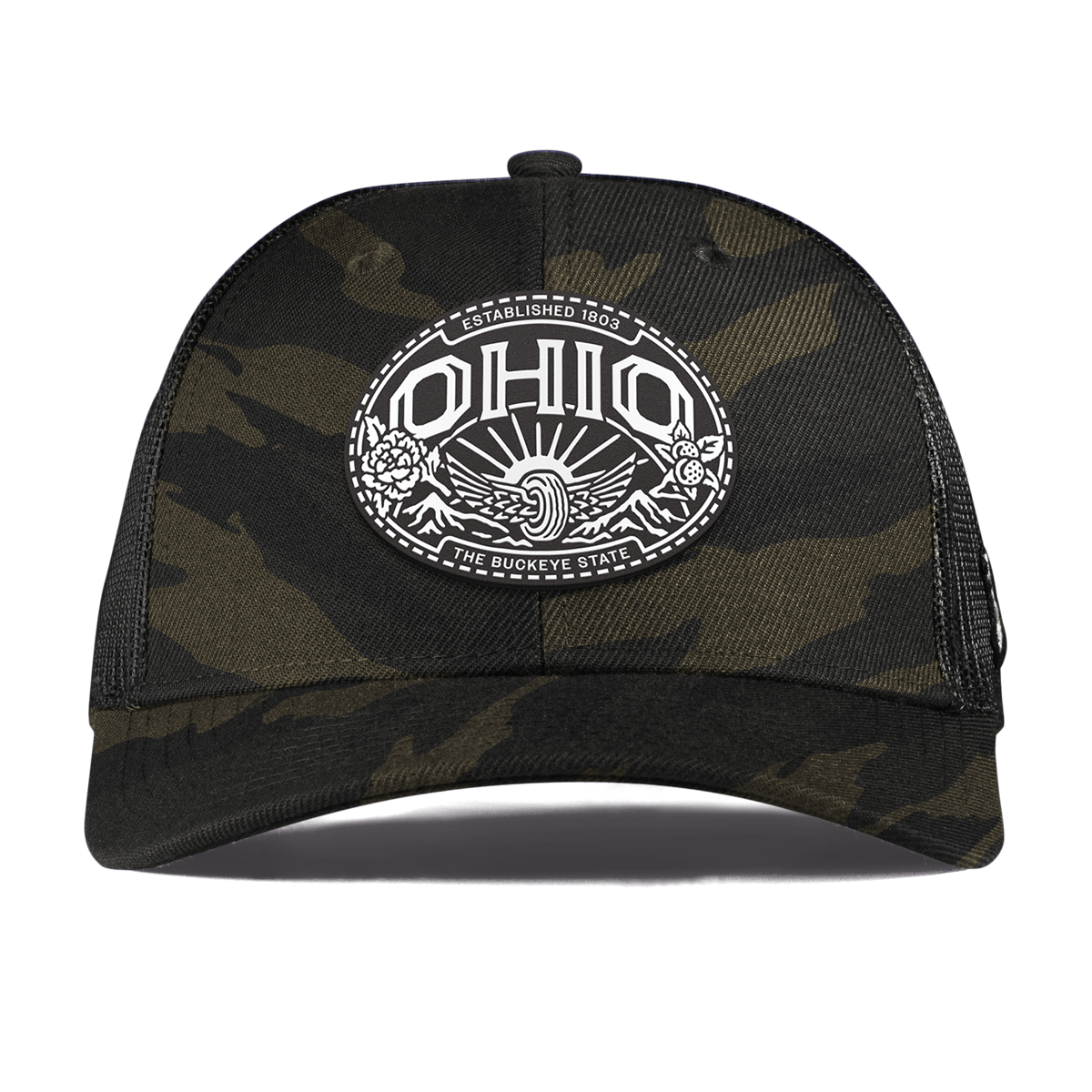Ohio Traveler Curved Trucker Midnight Camo