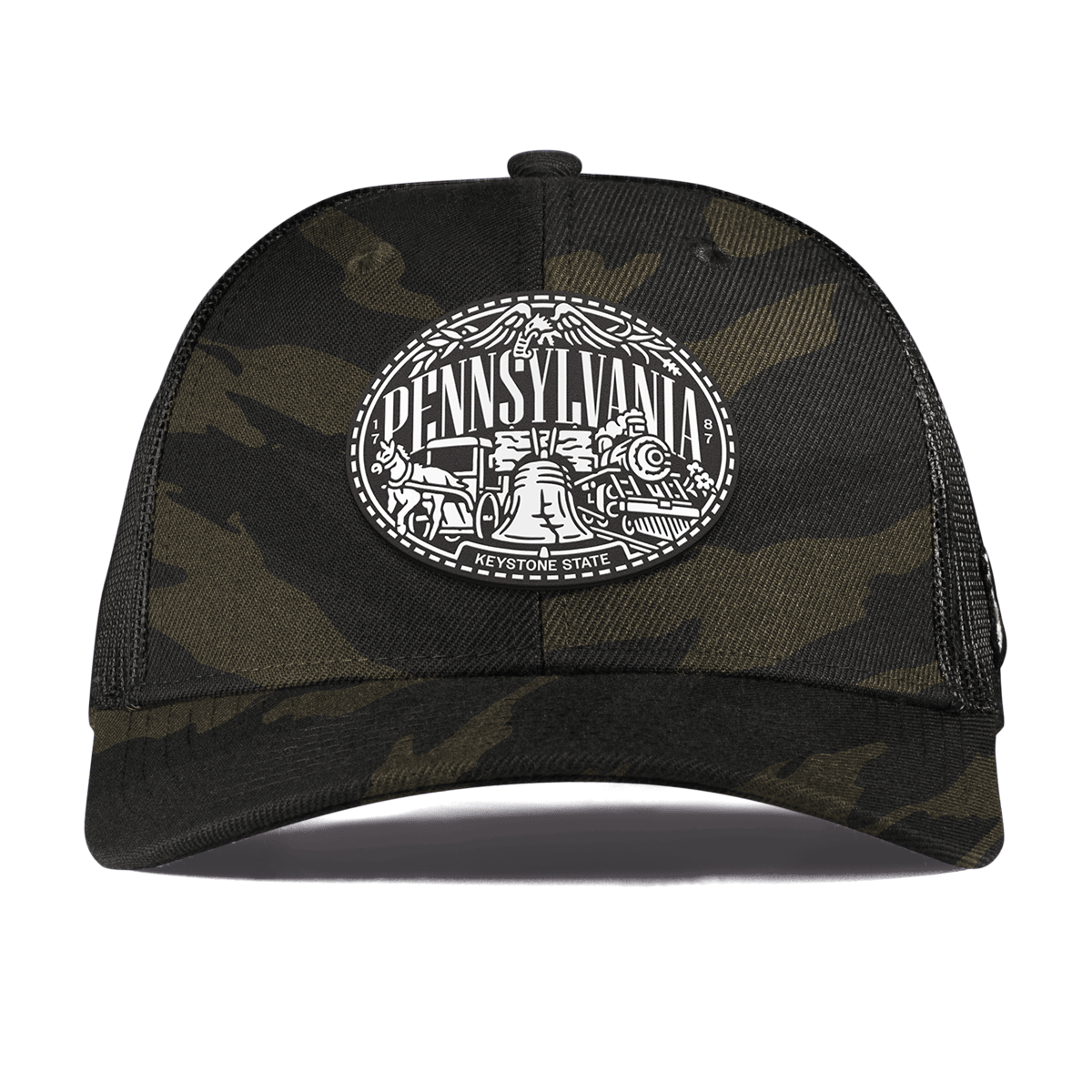 Pennsylvania Traveler Curved Trucker Midnight Camo