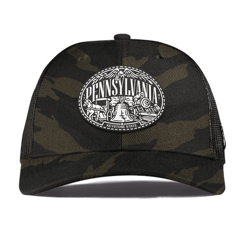 Pennsylvania Traveler Curved Trucker Midnight Camo