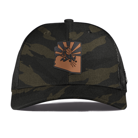 Arizona State University "Sun Devil State" Curved Trucker Midnight Camo