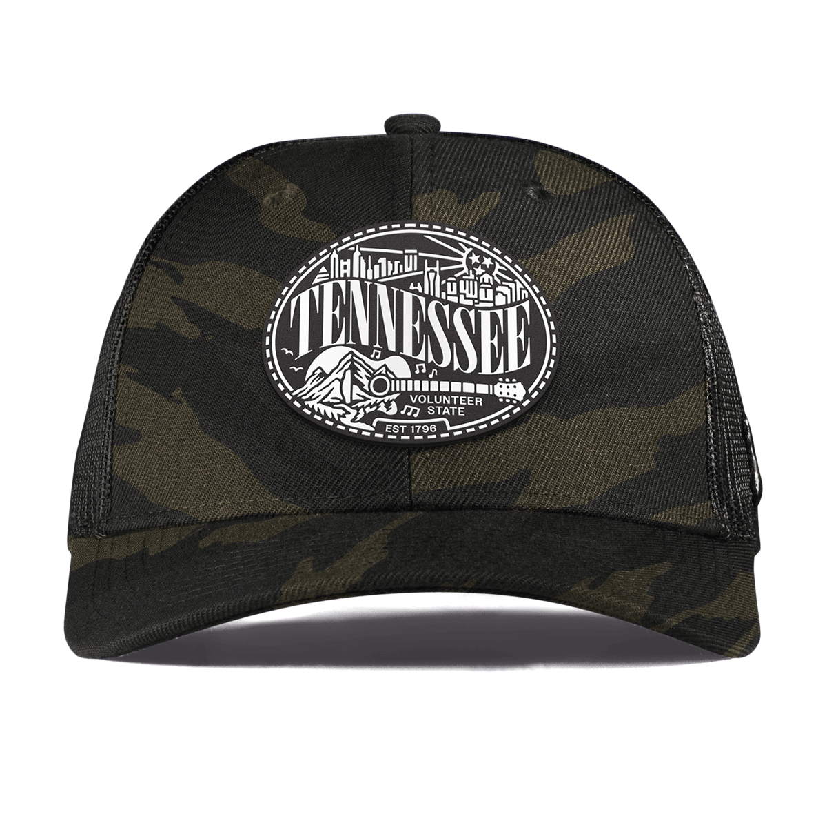 Tennessee Traveler Curved Trucker Midnight Camo