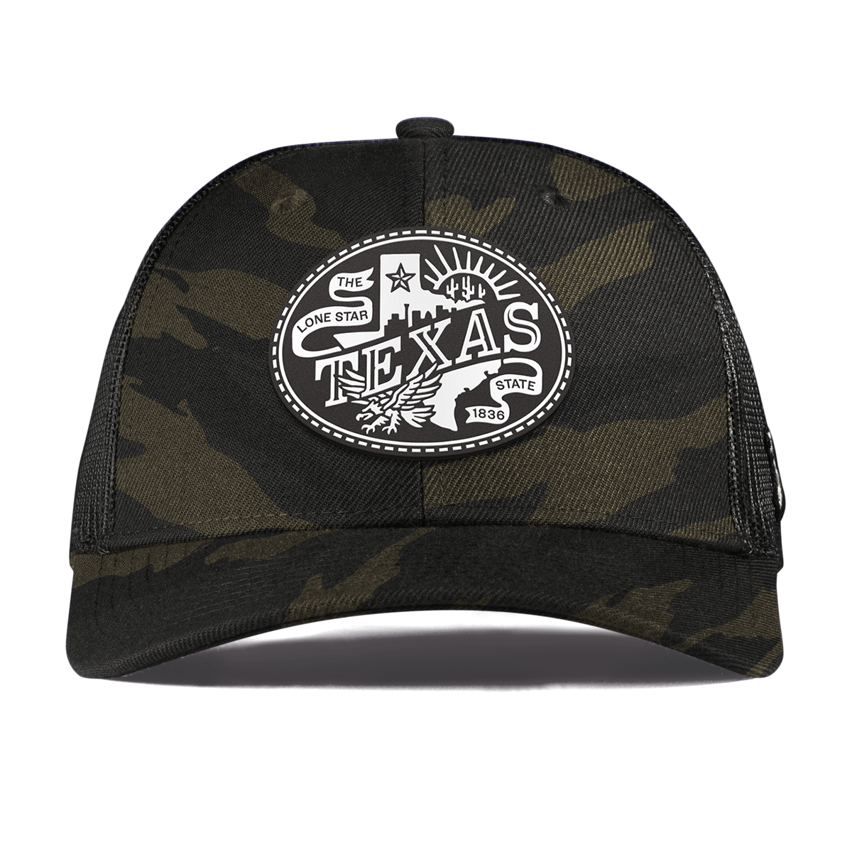 Texas Traveler Curved Trucker Midnight Camo