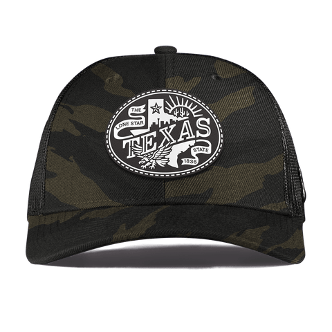 Texas Traveler Curved Trucker Midnight Camo