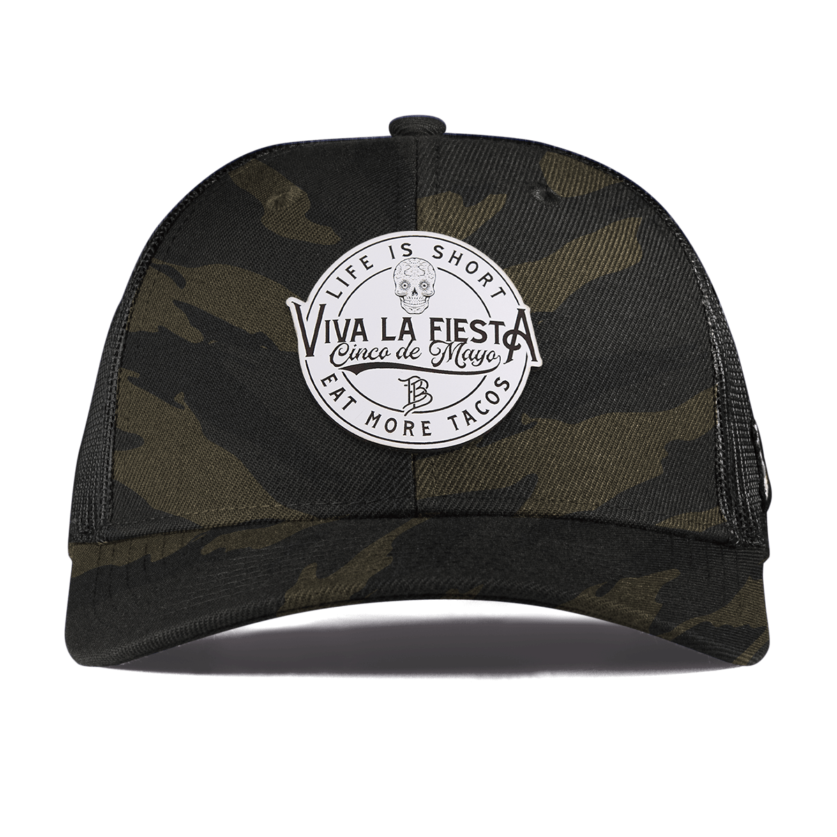 Branded Fiesta Curved Trucker Midnight Camo