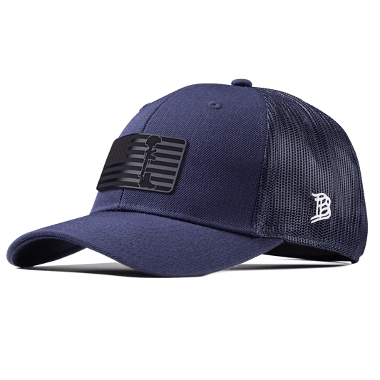 Midnight Memorial Curved Trucker Navy