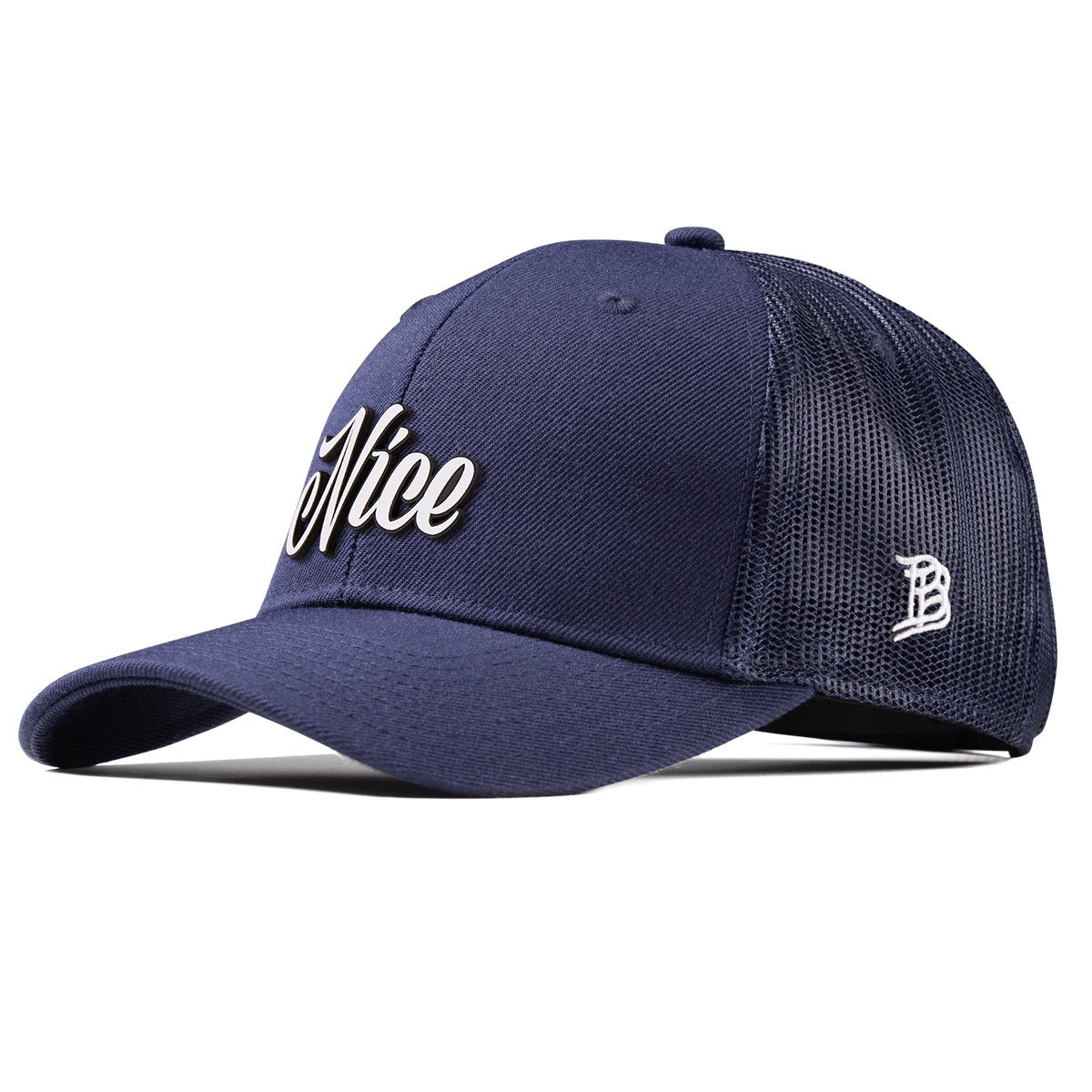 Nice Curved Trucker Navy