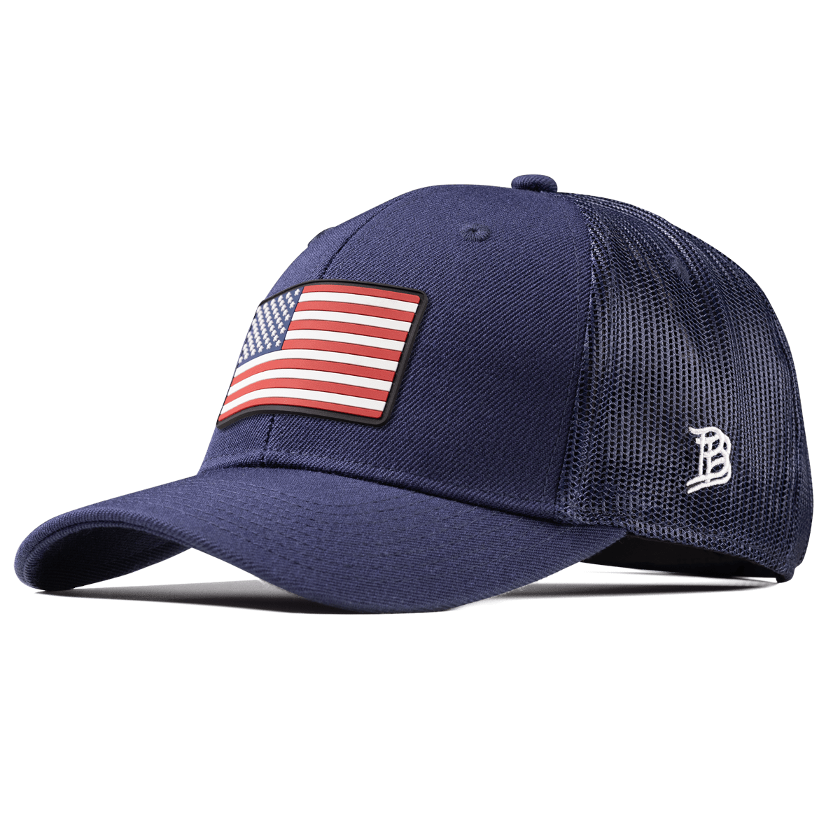 Old Glory PVC Curved Trucker Navy