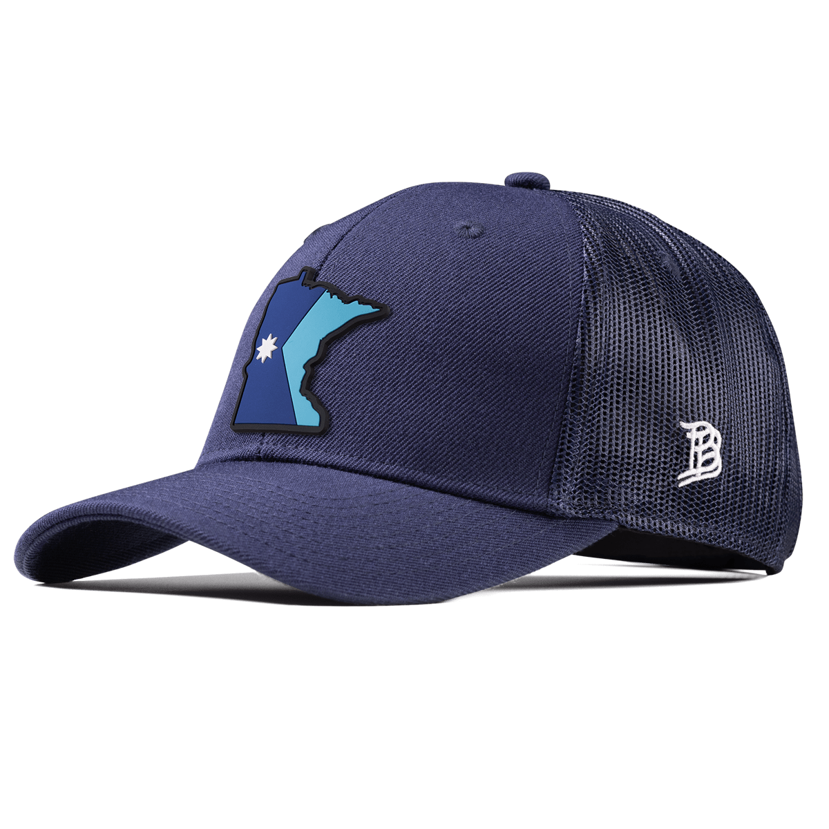 Minnesota 32 PVC Curved Trucker Navy