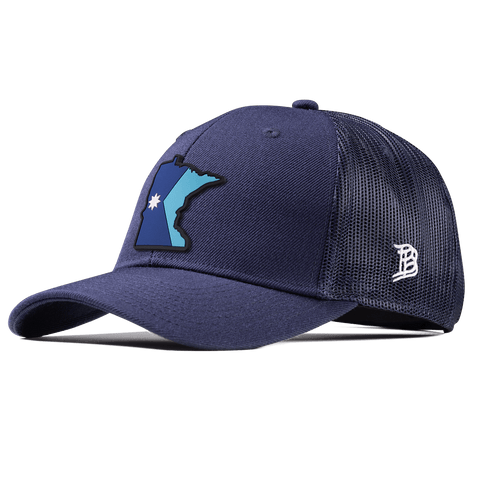 Minnesota 32 PVC Curved Trucker Navy