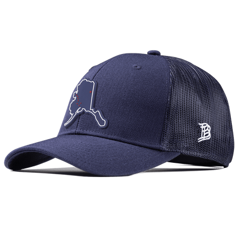 Alaska Patriot Series Curved Trucker Navy