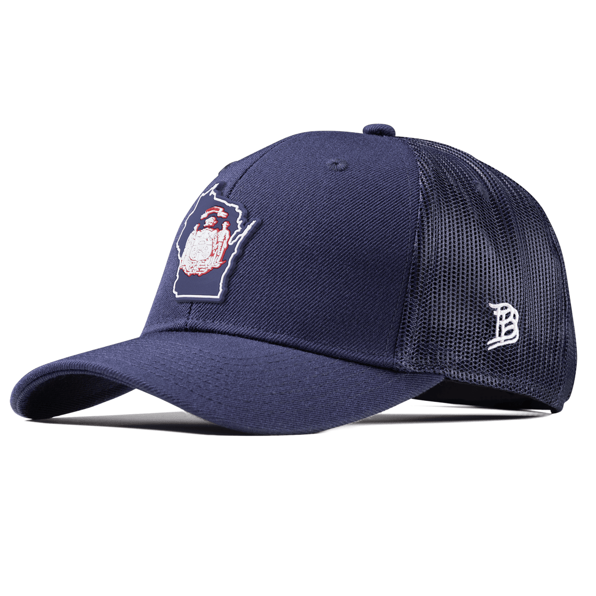 Wisconsin Patriot Series Curved Trucker Navy