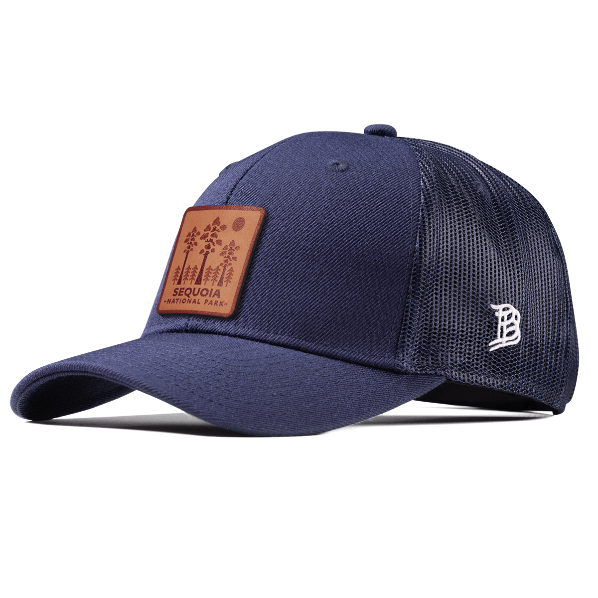 Sequoia National Park Curved Trucker Navy