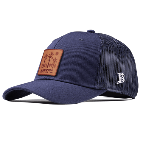 Sequoia National Park Curved Trucker Navy