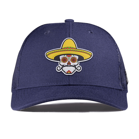 Sombrero Skull PVC Curved Trucker Navy
