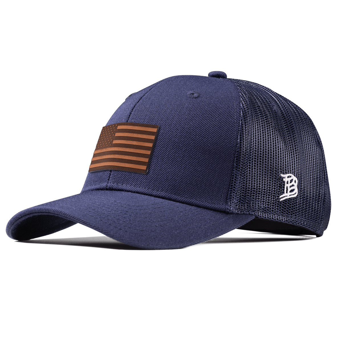 Old Glory Curved Trucker Navy