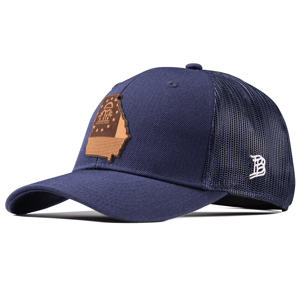 Georgia 4 Curved Trucker Navy