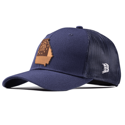 Georgia 4 Curved Trucker Navy