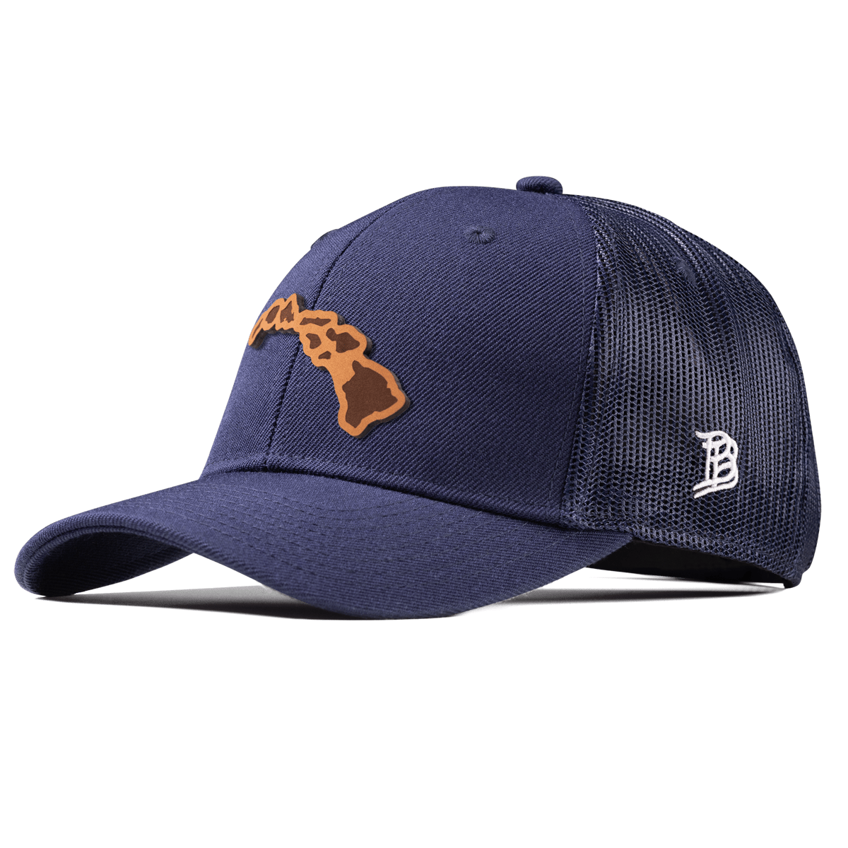 Hawaii 50 Curved Trucker Navy