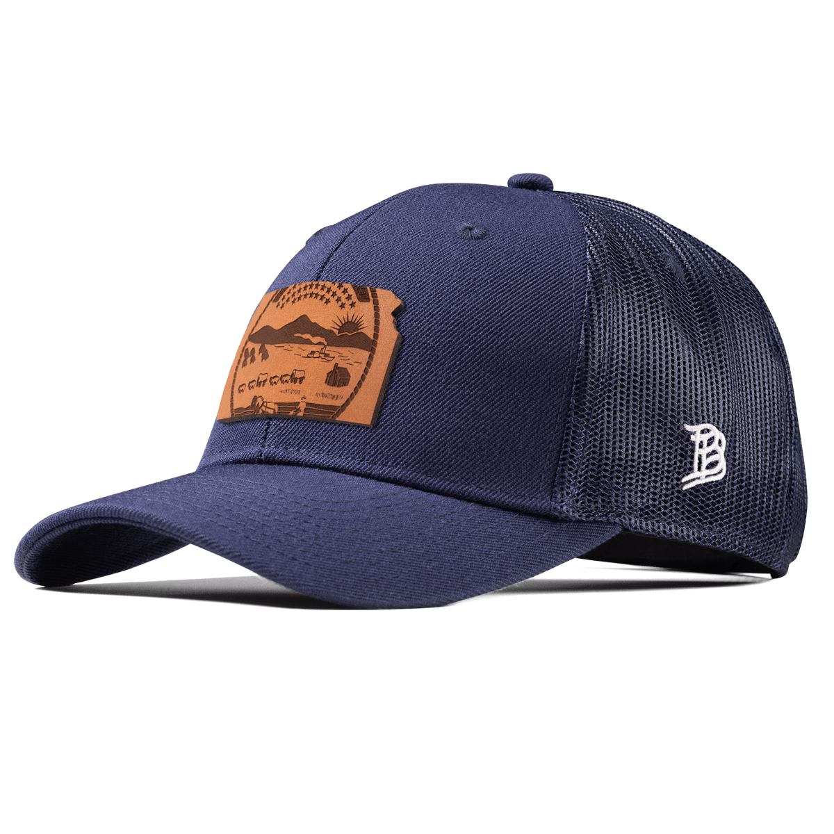 Kansas 34 Curved Trucker Navy