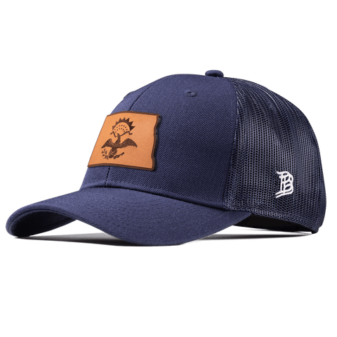 North Dakota 39 Curved Trucker Navy