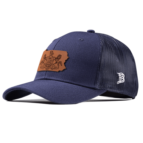 Pennsylvania 2 Curved Trucker Navy
