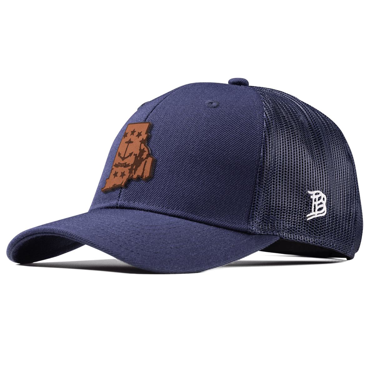Rhode Island 13 Curved Trucker Navy