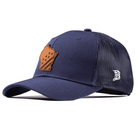 Wisconsin 30 Curved Trucker Navy