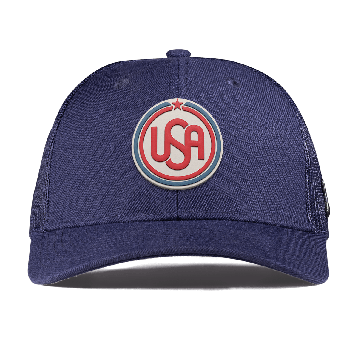 USA Icon Curved Trucker Navy