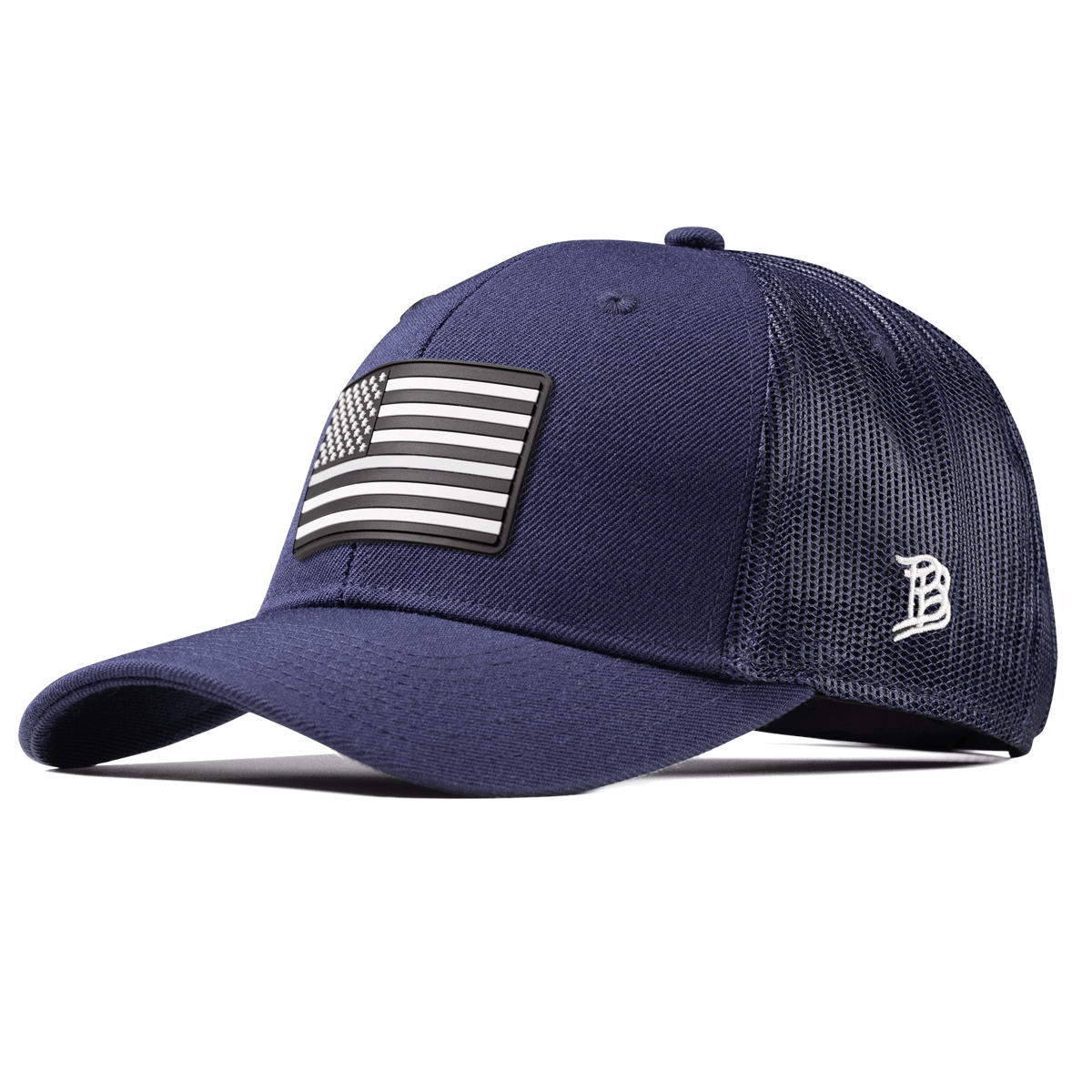 Vintage Old Glory Curved Trucker Navy