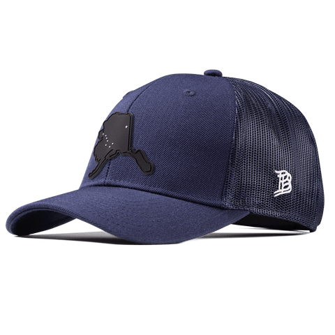 Alaska Vintage Curved Trucker  Navy