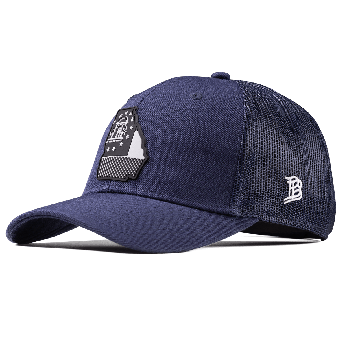 Georgia Vintage Curved Trucker  Navy