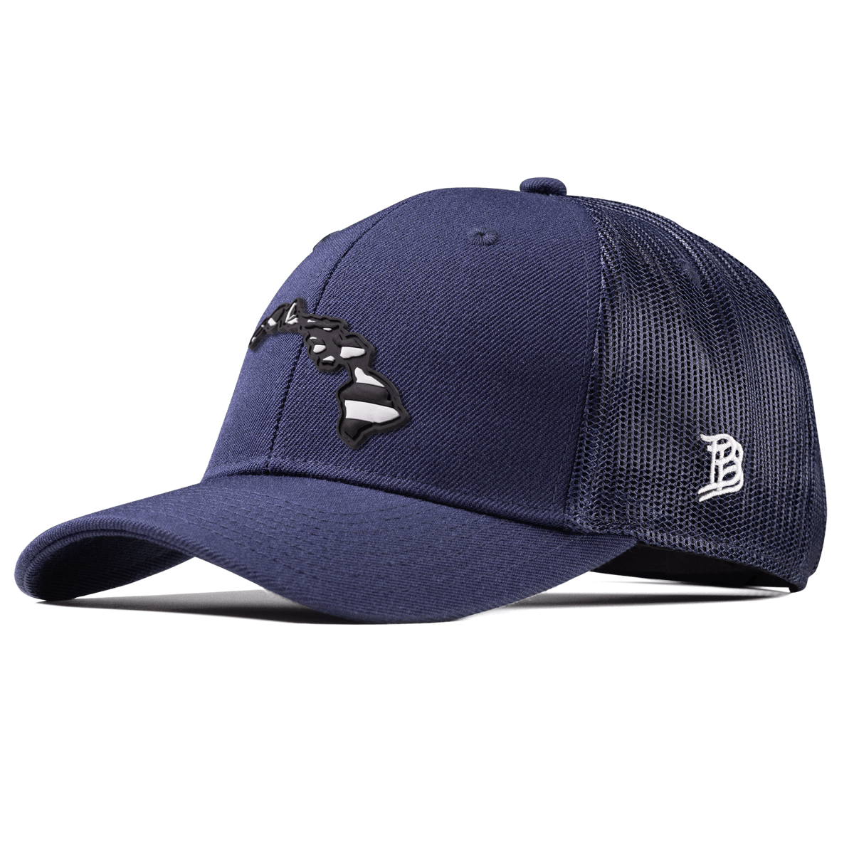 Hawaii Vintage Curved Trucker  Navy