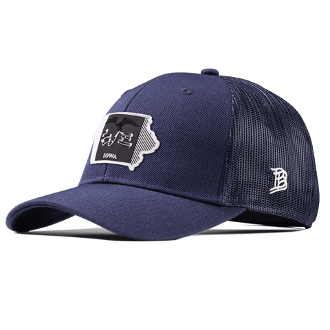 Iowa Vintage Curved Trucker  Navy