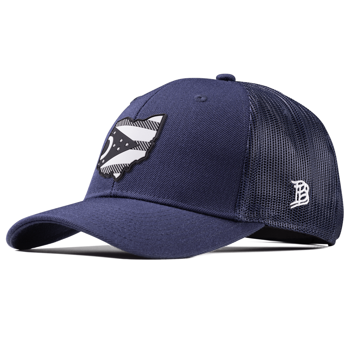 Ohio Vintage Curved Trucker  Navy