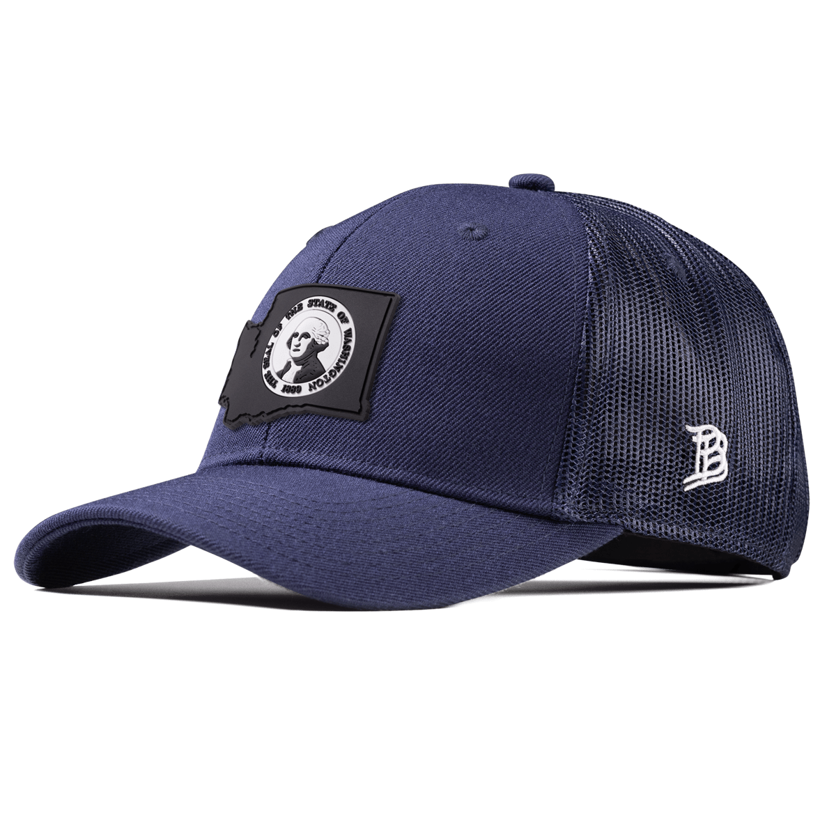Washington Vintage Curved Trucker  Navy