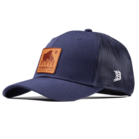 Yosemite National Park Curved Trucker Navy
