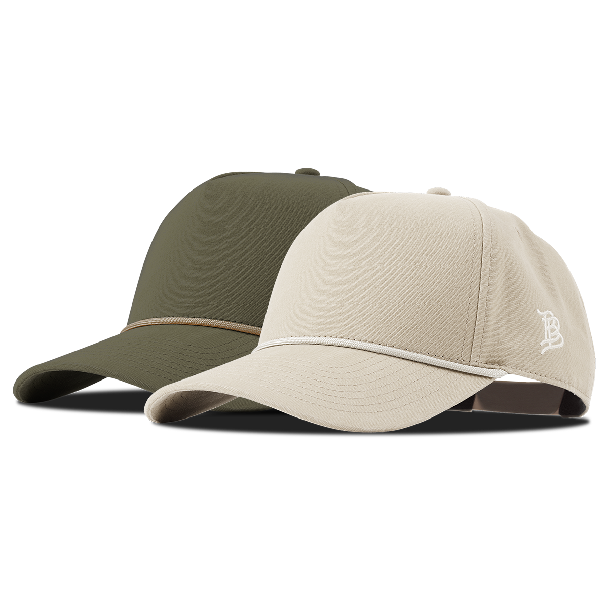 Bare Curved Canvas 5 Panel Rope 2-Pack 2-Pack