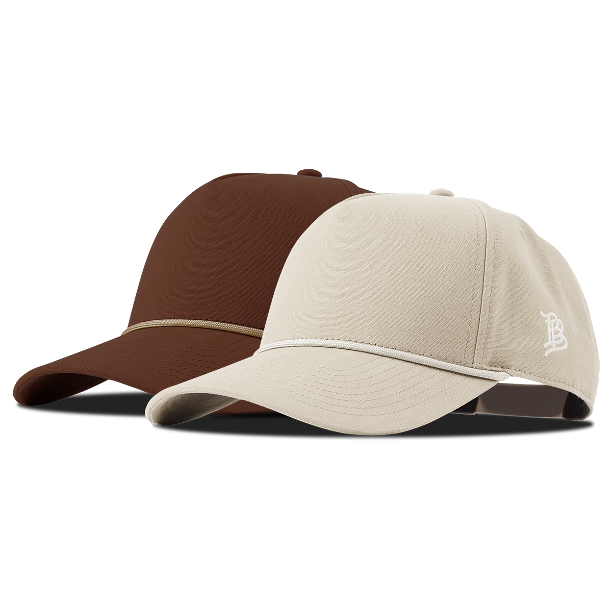 Bare Curved Canvas 5 Panel Rope 2-Pack 2-Pack