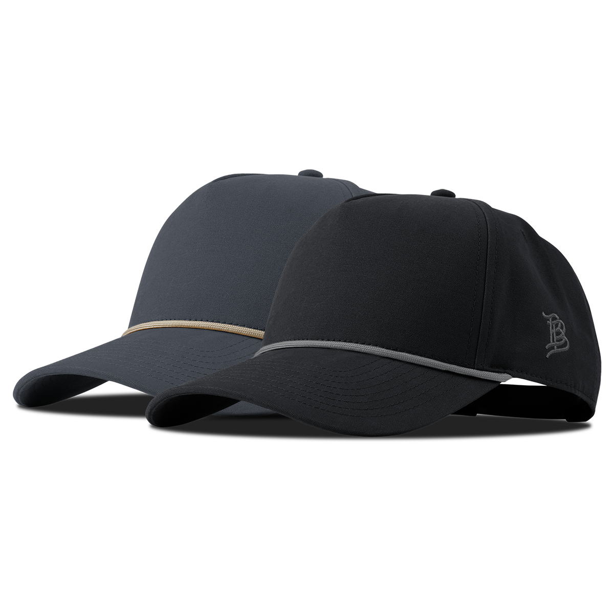 Bare Canvas 5 Panel Rope 2-Pack Vintage Black + Vintage Navy