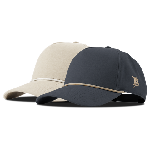 Bare Canvas 5 Panel Rope 2-Pack Vintage Navy + Beige