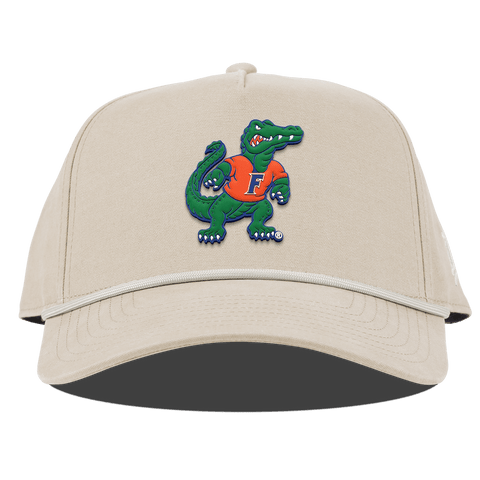 University of Florida "Albert The Gator" Curved Canvas 5 Panel Rope Beige