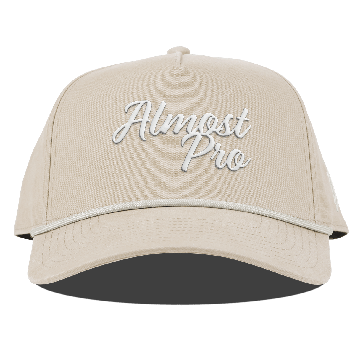 Hailey Ostrom "Almost Pro" Curved Canvas 5 Panel Rope Beige