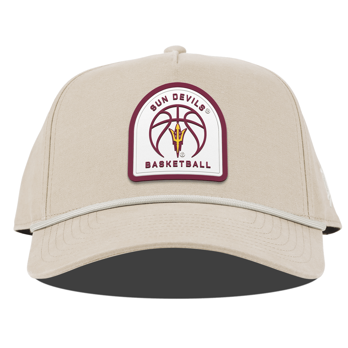 Arizona State University "Arizona State Basketball" Curved Canvas 5 Panel Rope Beige
