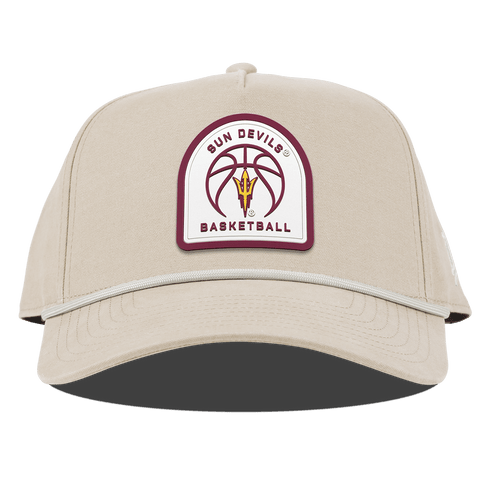 Arizona State University "Arizona State Basketball" Curved Canvas 5 Panel Rope Beige