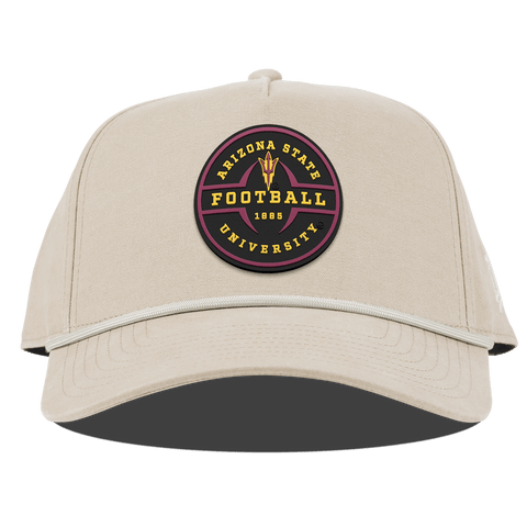 Arizona State University "Arizona State Football Legacy" Curved Canvas 5 Panel Rope Beige