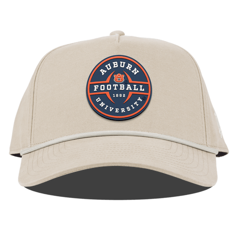 Auburn University "Auburn Football" Legacy Curved Canvas 5 Panel Rope Beige