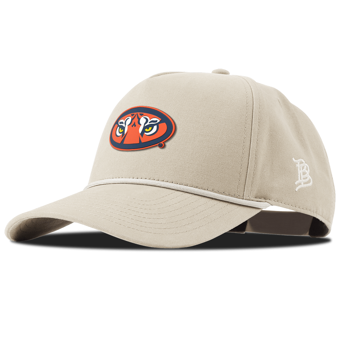 Auburn University "Auburn Tiger Eyes" Curved Canvas 5 Panel Rope Beige 
