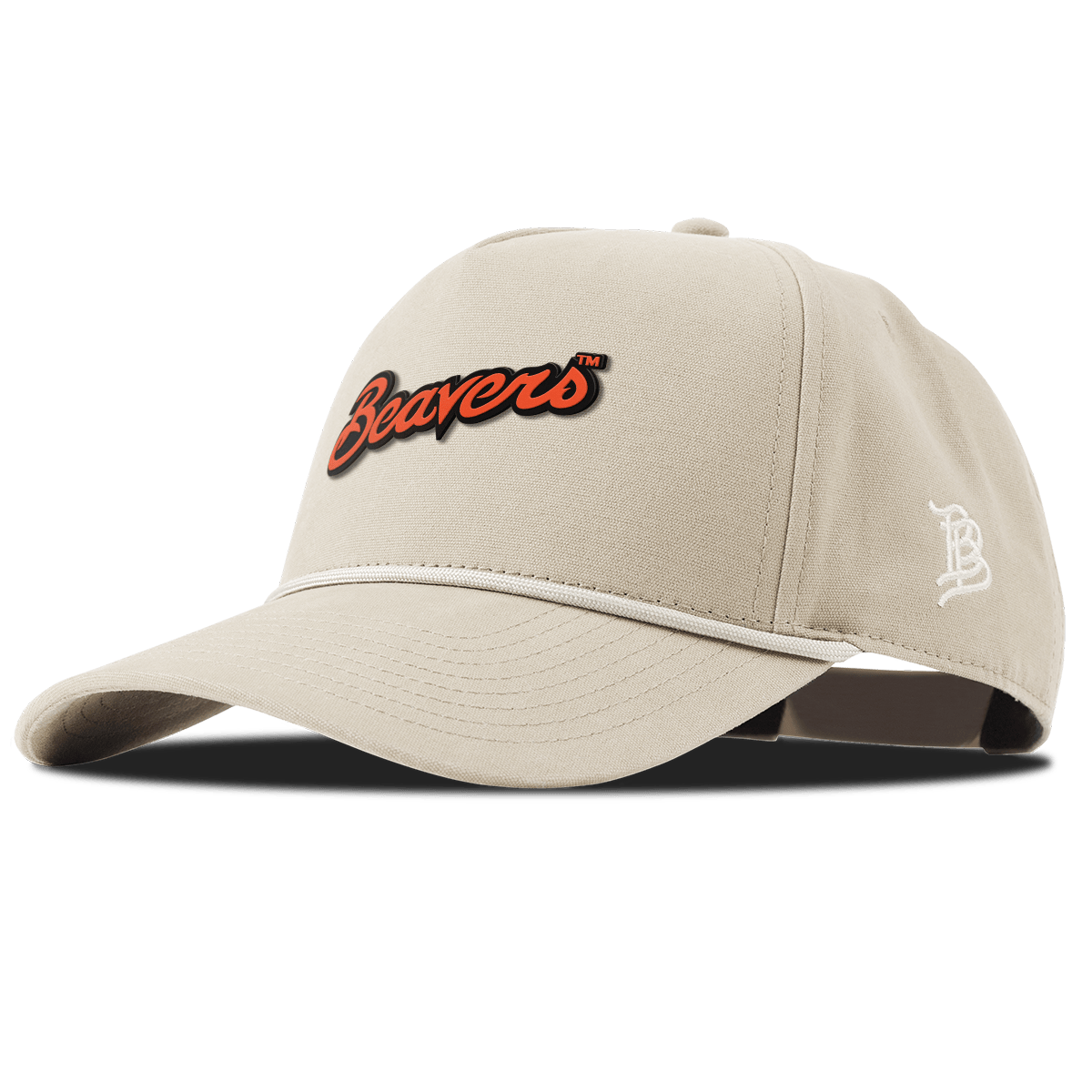 Oregon State University "Beavers Script" Curved 5 Panel Canvas Rope Beige