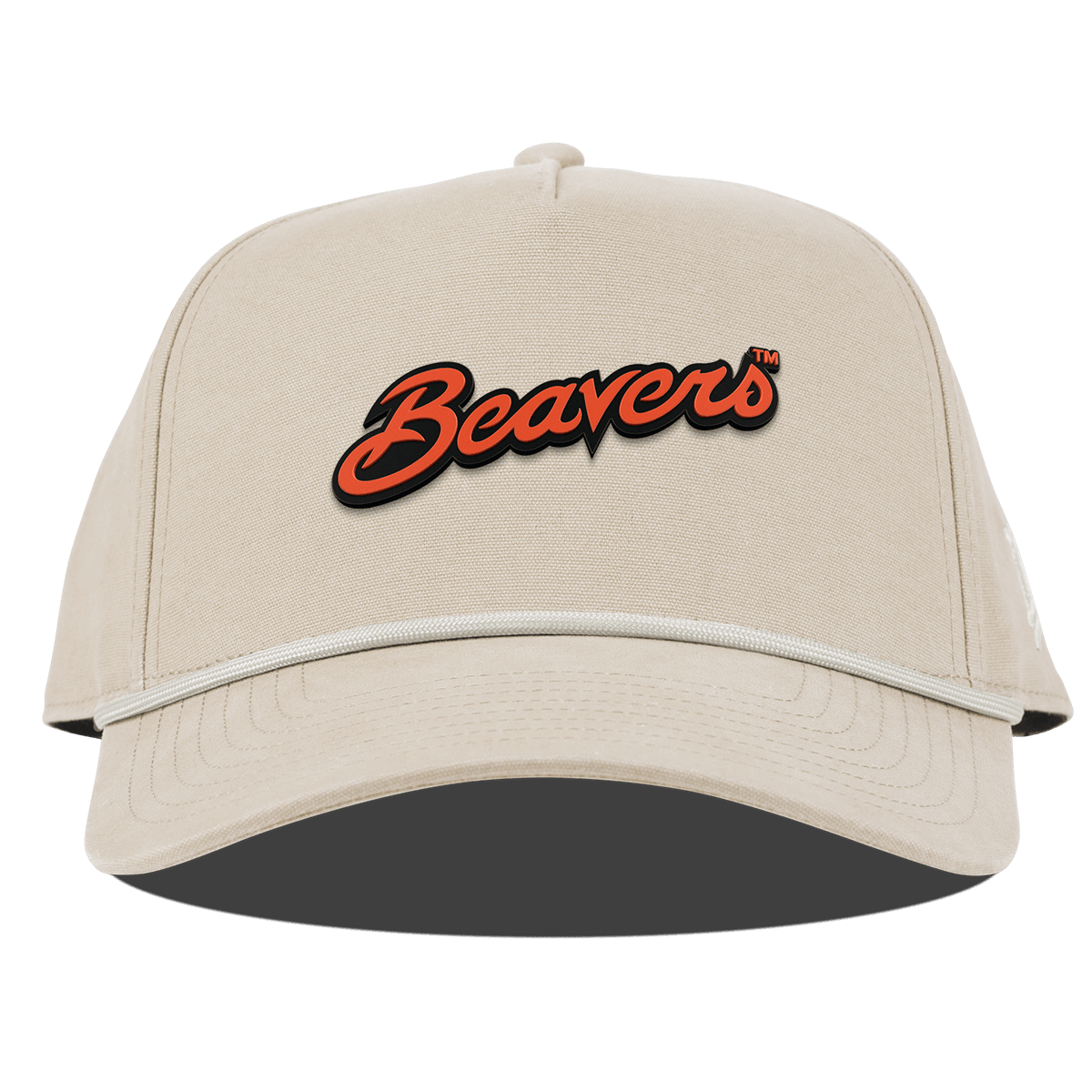 Oregon State University "Beavers Script" Curved 5 Panel Canvas Rope Beige